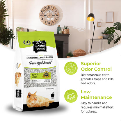 Golden Breed - Green Apple Scented Cat Litter (8.8 lbs)