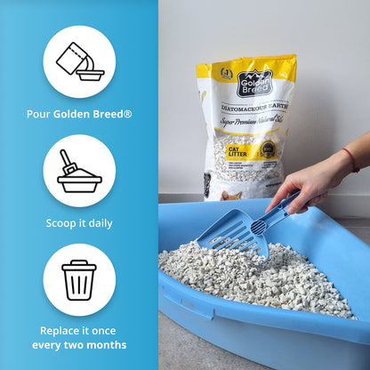 Golden Breed - Baby Powder Scented Cat Litter (8.8 lbs)