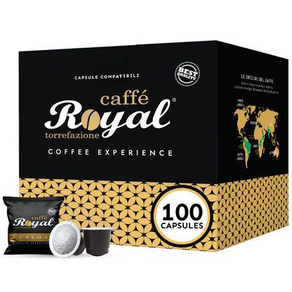 Royal Caffé - Crema (100 Capsules) - Nespresso Compatible