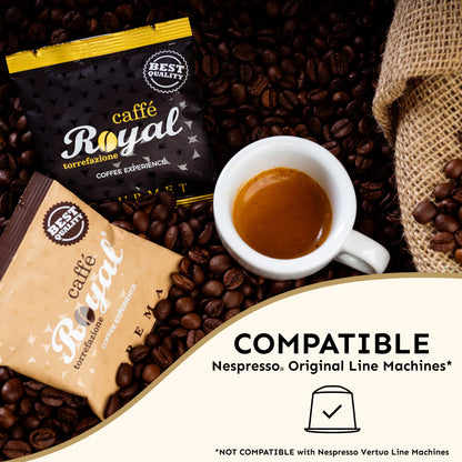 Royal Caffé - Crema (100 Capsules) - Nespresso Compatible
