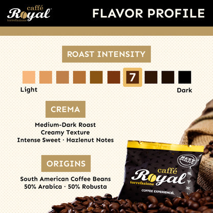 Royal Caffé – Crema Blend, 2.2 lbs (1 kg)